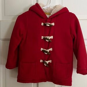 Baby Boden Red Toggle Puffer Jacket